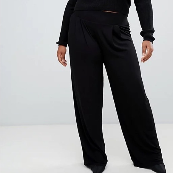 ASOS Curve Wide Leg Trousers - Picture 4 of 5